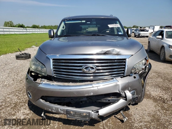2012 Infiniti QX56 7-passenger with VIN JN8AZ2NEXC9023641, listed as a Copart auction lot 71316494 with 107,827 mi miles and Salvage Title. Bid and sale history available at carsss.com. Image 5.