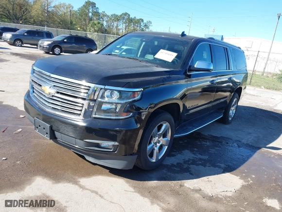 2017 Chevrolet Suburban Premier with VIN 1GNSKJKC0HR114398, listed as a IAAI auction lot 41745611 with 211,906 mi miles. Bid and sale history available at carsss.com. Image 2.