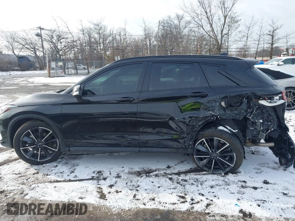 2024 Infiniti QX50 Sport with VIN 3PCAJ5FB7RF101400, listed as a IAAI auction lot 41488885 with 8,306 mi miles and . Bid and sale history available at DreamBid. Image 14.