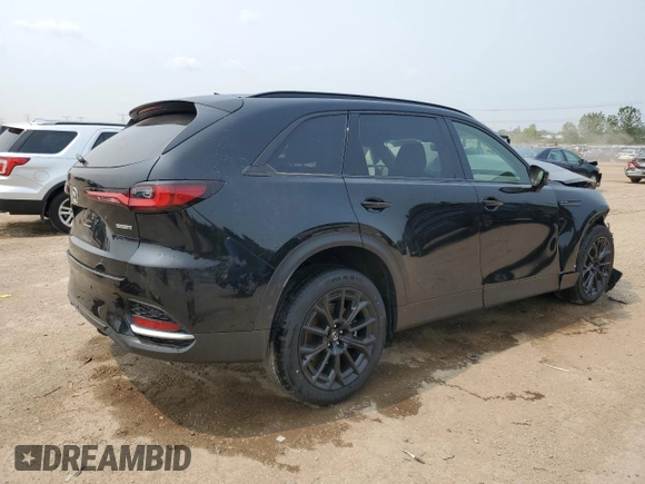2025 Mazda CX-70 with VIN JM3KJDHD4S1115855, listed as a Copart auction lot 60230865 with 5,899 mi miles and Salvage title. Bid and sale history available at DreamBid. Image 3.