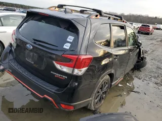 2023 Subaru Forester Sport with VIN JF2SKAJC3PH535175, listed as a Copart auction lot 45330115 with 45,258 mi miles and Salvage Title. Bid and sale history available at carsss.com. Image 3.