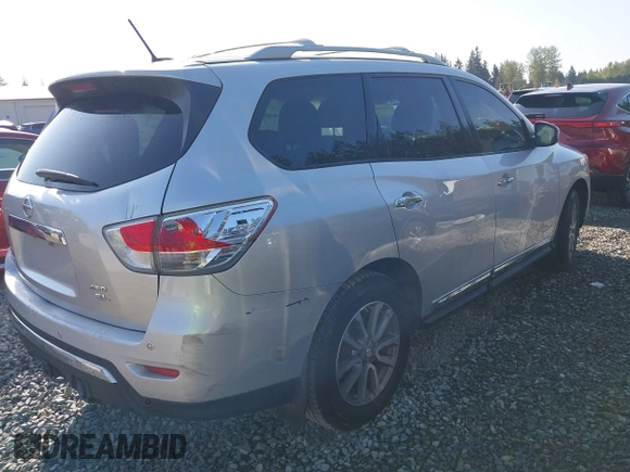 2013 Nissan Pathfinder SL with VIN 5N1AR2MM7DC674777, listed as a IAAI auction lot 42089000 with 157,084 mi miles and . Bid and sale history available at DreamBid. Image 4.