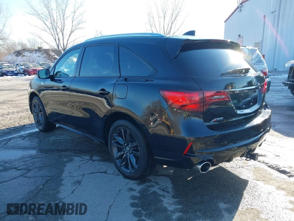 2020 Acura MDX w/Technology/A-Spec Pkg with VIN 5J8YD4H04LL029623, listed as a IAAI auction lot 41337376 with 62,816 mi miles. Bid and sale history available at carsss.com. Image 3.