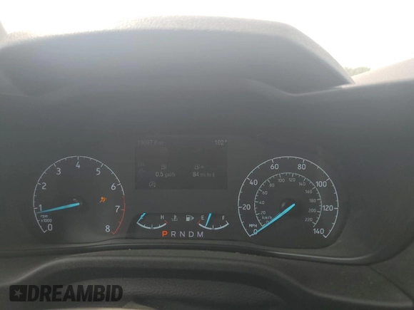 2022 Ford Transit Connect XLT with VIN NM0LS7T27N1541283, listed as a Copart auction lot 63234295 with 19,897 mi miles and Salvage title. Bid and sale history available at DreamBid. Image 9.