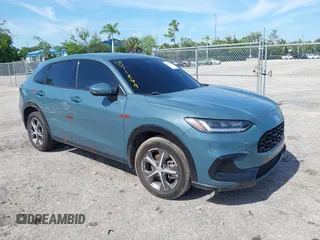 2024 Honda HR-V EX-L with VIN 3CZRZ1H74RM756293, listed as a IAAI auction lot 42682381 with 27,195 mi miles and . Bid and sale history available at DreamBid. Image 1.