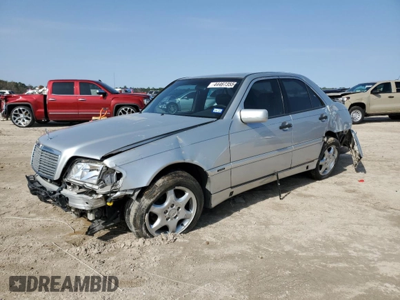 1999 Mercedes-Benz C 230/260/280/320 with VIN WDBHA29G0XA688063, listed as a Copart auction lot 44467355 with Not Provided miles and Salvage Title. Bid and sale history available at DreamBid. Image 1.