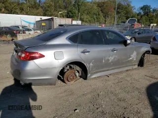 2013 Infiniti M with VIN JN1BY1AR6DM600835, listed as a Copart auction lot 76706754 with Not Provided miles and Salvage Title. Bid and sale history available at DreamBid. Image 3.