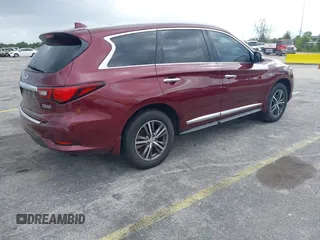 2019 Infiniti QX60 LUXE with VIN 5N1DL0MN3KC502044, listed as a IAAI auction lot 42130349 with 276,156 mi miles. Bid and sale history available at carsss.com. Image 4.
