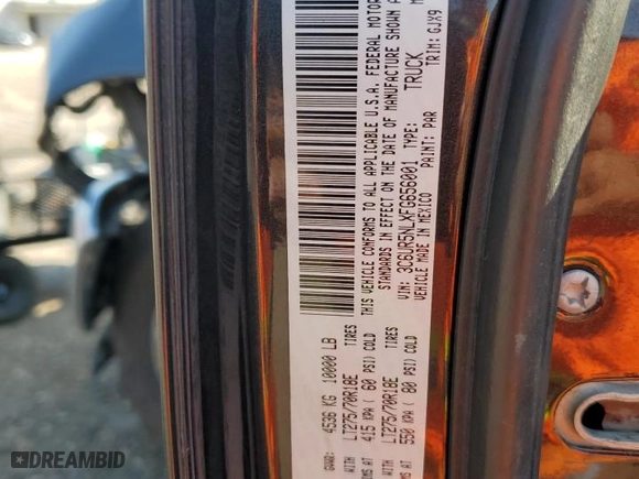 2015 Ram 2500 Laramie with VIN 3C6UR5NLXFG656001, listed as a Copart auction lot 74767814 with 159,308 mi miles and Salvage Title. Bid and sale history available at carsss.com. Image 12.