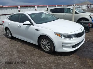 2016 Kia Optima LX with VIN 5XXGT4L3XGG015455, listed as a IAAI auction lot 42815229 with 146,120 mi miles and . Bid and sale history available at DreamBid. Image 1.