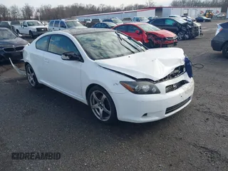 2010 Scion tC with VIN JTKDE3B70A0310559, listed as a IAAI auction lot 41800297 with 117,490 mi miles. Bid and sale history available at carsss.com. Image 1.