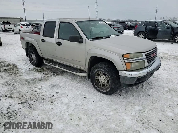 2005 GMC Canyon 1SF SLE Z71 with VIN 1GTDT136X58243340, listed as a Copart auction lot 88508755 with 0 mi miles and Salvage Title. Bid and sale history available at carsss.com. Image 10.
