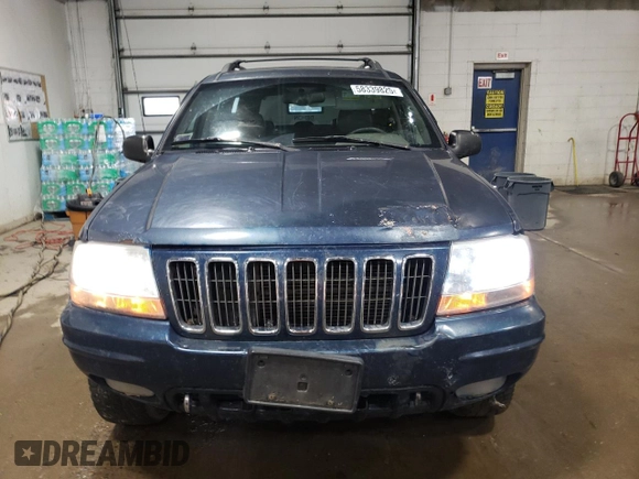 2001 Jeep Grand Cherokee Limited with VIN 1J4GW58N01C664996, listed as a Copart auction lot 58339825 with 288,153 mi miles and Salvage title. Bid and sale history available at DreamBid. Image 5.