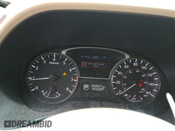 2013 Nissan Pathfinder Platinum with VIN 5N1AR2MM1DC613750, listed as a Copart auction lot 61390135 with 150,007 mi miles and Salvage title. Bid and sale history available at DreamBid. Image 9.