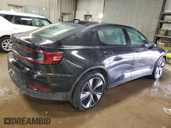 2023 Polestar 2 with VIN YSMED3KAXPL157372, listed as a Copart auction lot 52174535 with 91,033 mi miles and Salvage Title. Bid and sale history available at carsss.com. Image 3.