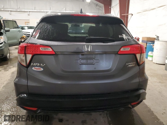 2022 Honda HR-V Sport with VIN 3CZRU6H1XNM736793, listed as a Copart auction lot 83360194 with 45,266 mi miles and Non Repairable. Bid and sale history available at carsss.com. Image 6.