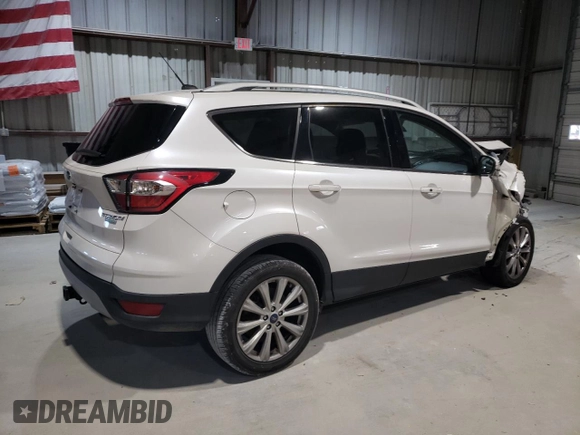 2017 Ford Escape Titanium with VIN 1FMCU0J91HUB65876, listed as a Copart auction lot 42052035 with 115,851 mi miles and Salvage Title. Bid and sale history available at carsss.com. Image 3.