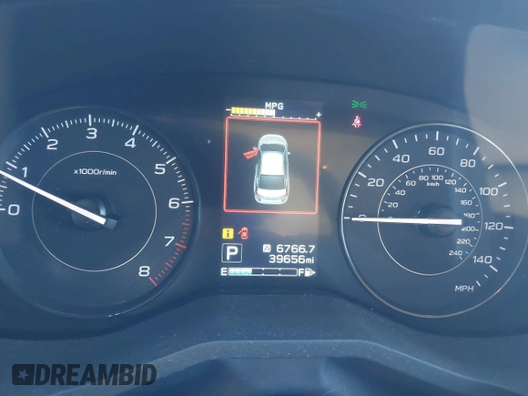 2020 Subaru Impreza with VIN 4S3GKAB64L3604900, listed as a IAAI auction lot 41652056 with 39,656 mi miles and . Bid and sale history available at DreamBid. Image 7.