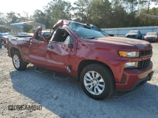 2020 Chevrolet Silverado 1500 Custom with VIN 1GCRWBEF0LZ132559, listed as a Copart auction lot 75050384 with 114,446 mi miles and Salvage Title. Bid and sale history available at carsss.com. Image 4.