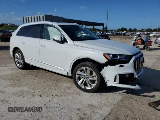 2024 Audi Q7 Premium z VIN WA1ACBF7XRD004147, wystawiony jako Copart lot #46189845 z przebiegiem 14 621 mil mil oraz Szkoda całkowita • Salvage title. Historia ofert i sprzedaży dostępna na DreamBid. Obrazek 4.