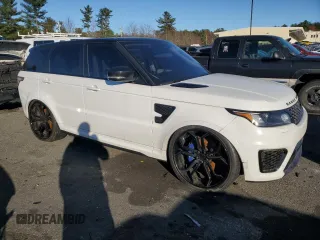 2016 Land Rover Range Rover Sport SVR with VIN SALWZ2EF2GA557465, listed as a Copart auction lot 78547734 with 45,756 mi miles and Salvage title. Bid and sale history available at DreamBid. Image 4.
