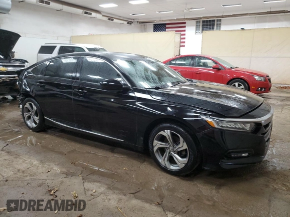 2018 Honda Accord EX with VIN 1HGCV1F47JA059753, listed as a Copart auction lot 42941505 with 77,516 mi miles and Clean Title. Bid and sale history available at DreamBid. Image 4.