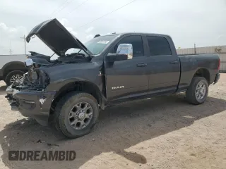 2024 Ram 2500 Laramie with VIN 3C6UR5FL9RG355268, listed as a Copart auction lot 50527165 with 33,207 mi miles and Salvage Title. Bid and sale history available at carsss.com. Image 1.