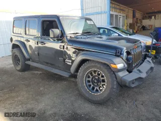 2018 Jeep Wrangler Unlimited Sport S with VIN 1C4HJXDG8JW284217, listed as a Copart auction lot 47500065 with 78,833 mi miles and Salvage Title. Bid and sale history available at carsss.com. Image 4.