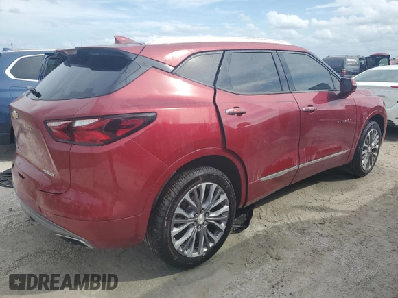2020 Chevrolet Blazer Premier with VIN 3GNKBFRS1LS622668, listed as a Copart auction lot 74625724 with Not provided miles and Non repairable. Bid and sale history available at DreamBid. Image 3.