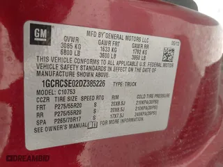2013 Chevrolet Silverado 1500 LT with VIN 1GCRCSE02DZ385226, listed as a IAAI auction lot 41450120 with 113,163 mi miles. Bid and sale history available at carsss.com. Image 9.