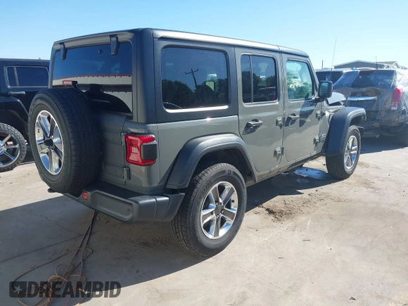 2018 Jeep Wrangler Unlimited Sport S с VIN 1C4HJXDGXJW280475, выставлен на аукционе IAAI как лот 42084746 с пробегом 93 228 миль миль и . История ставок и продаж доступна на DreamBid. Изображение 4.