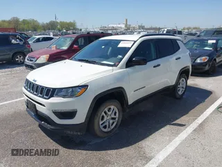 2018 Jeep Compass Sport with VIN 3C4NJDAB5JT146182, listed as a IAAI auction lot 42041839 with 55,865 mi miles and . Bid and sale history available at DreamBid. Image 2.