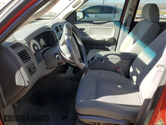 2006 Dodge Dakota SLT with VIN 1D7HW48N76S715000, listed as a Copart auction lot 87466974 with 155,484 mi miles and Salvage Title. Bid and sale history available at DreamBid. Image 7.