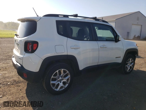 2017 Jeep Renegade Altitude with VIN ZACCJBBB0HPG49887, listed as a Copart auction lot 61934545 with 118,057 mi miles and Salvage title. Bid and sale history available at DreamBid. Image 3.