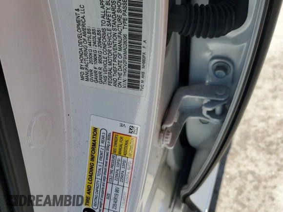 2021 Honda Accord Touring с VIN 1HGCV2F9XMA028096, выставлен на аукционе Copart как лот 61072465 с пробегом 30 274 миль миль и Списание • Salvage title. История ставок и продаж доступна на DreamBid. Изображение 13.