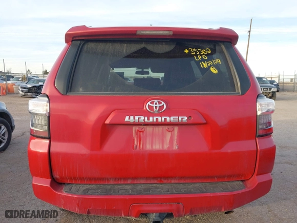 2019 Toyota 4Runner SR5 with VIN JTEZU5JR9K5193207, listed as a IAAI auction lot 40982389 with 54,580 mi miles. Bid and sale history available at carsss.com. Image 16.