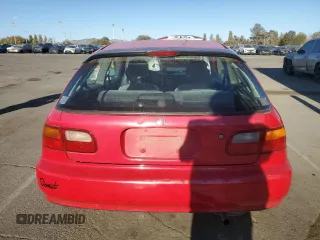 1993 Honda Civic CX with VIN 2HGEH2357PH500956, listed as a Copart auction lot 77437544 with 165,967 mi miles and Salvage Title. Bid and sale history available at DreamBid. Image 6.