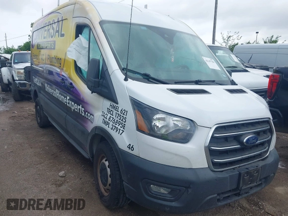 2020 Ford Transit Cargo z VIN 1FTBR1C82LKB75509, wystawiony jako IAAI lot #42147789 z przebiegiem 66 026 mil mil oraz . Historia ofert i sprzedaży dostępna na DreamBid. Obrazek 1.
