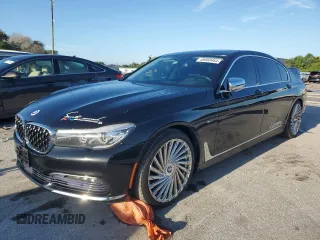 2017 BMW 7 Series 740i xDrive with VIN WBA7E4C34HGU99964, listed as a Copart auction lot 69808464 with 93,423 mi miles and Non Repairable. Bid and sale history available at carsss.com. Image 1.
