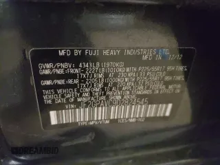 2013 Subaru Crosstrek Premium с VIN JF2GPAVC9D2824545, выставлен на аукционе Copart как лот 43589785 с пробегом 70 542 миль миль и Списание • Salvage title. История ставок и продаж доступна на DreamBid. Изображение 13.