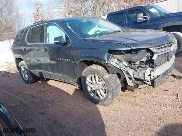 2018 Chevrolet Traverse LT Cloth with VIN 1GNEVGKW3JJ253169, listed as a IAAI auction lot 41672773 with 154,813 mi miles. Bid and sale history available at carsss.com. Image 1.