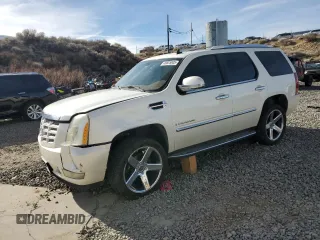 2007 Cadillac Escalade with VIN 1GYFK63817R275272, listed as a Copart auction lot 46825005 with 197,244 mi miles and Salvage Title. Bid and sale history available at carsss.com. Image 1.