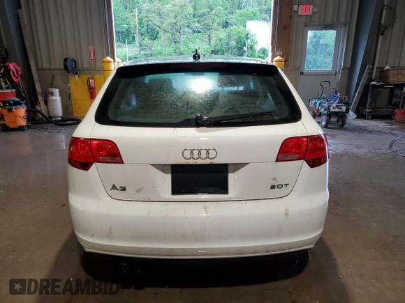 2007 Audi A3 with VIN WAUHF78P67A138834, listed as a Copart auction lot 56659325 with 178,496 mi miles and Salvage title. Bid and sale history available at DreamBid. Image 6.