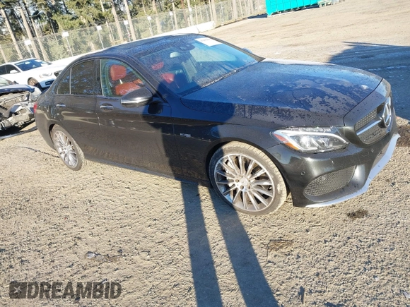 2017 Mercedes-Benz C 43 AMG with VIN 55SWF6EBXHU202314, listed as a IAAI auction lot 41402555 with 73,669 mi miles and . Bid and sale history available at DreamBid. Image 1.