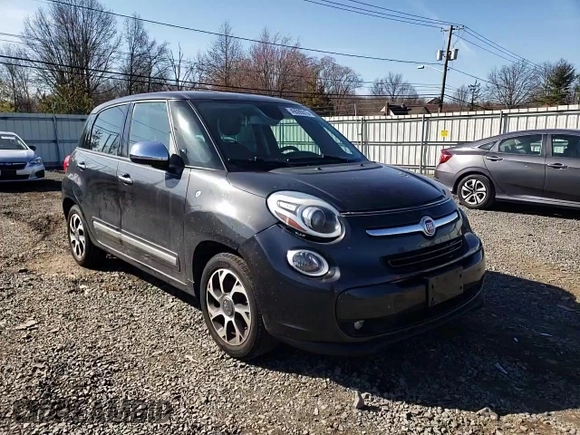 2014 FIAT 500L Lounge with VIN ZFBCFACH0EZ004946, listed as a Copart auction lot 49595515 with 98,669 mi miles and Salvage Title. Bid and sale history available at carsss.com. Image 12.
