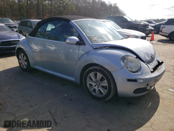 2009 Volkswagen Beetle S with VIN 3VWRF31Y09M402197, listed as a Copart auction lot 43861405 with 59,644 mi miles and Salvage title. Bid and sale history available at DreamBid. Image 4.