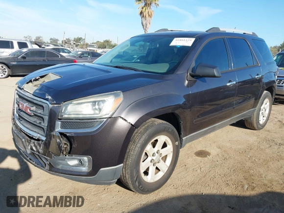 2014 GMC Acadia SLE with VIN 1GKKRNED0EJ359443, listed as a IAAI auction lot 41881129 with 100,998 mi miles and . Bid and sale history available at carsss.com. Image 18.