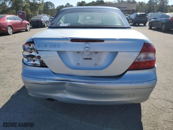 2008 Mercedes-Benz CLK-Class 3.5L with VIN WDBTK56F38F236424, listed as a Copart auction lot 50446485 with 90,108 mi miles and Salvage Title. Bid and sale history available at carsss.com. Image 6.