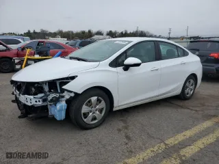 2016 Chevrolet Cruze LS with VIN 1G1BC5SM8G7246804, listed as a Copart auction lot 52673195 with 48,116 mi miles and Salvage Title. Bid and sale history available at carsss.com. Image 1.