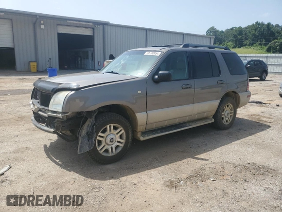 2005 Mercury Mountaineer Convenience z VIN 4M2ZU86W35UJ00268, wystawiony jako Copart lot #65780954 z przebiegiem 168 737 mil mil oraz Szkody całkowita. Historia ofert i sprzedaży dostępna na DreamBid. Obrazek 1.